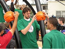 basketball themed playground build